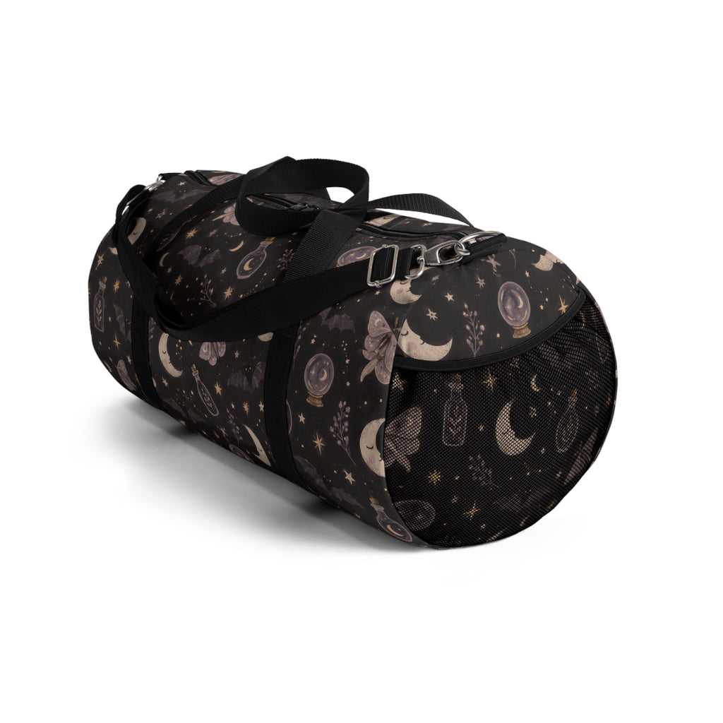 Mystic Moon & Moth Duffel Bag — Celestial Travel Bag