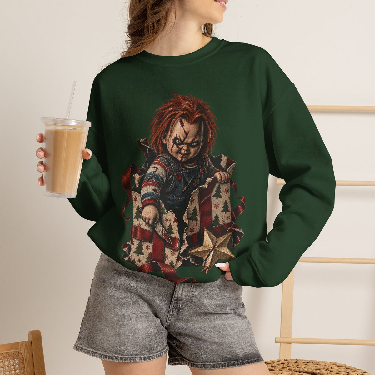 Chucky Christmas Crewneck Sweatshirt