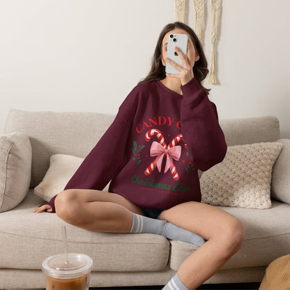 Candy Cane Christmas Club Crewneck Sweatshirt