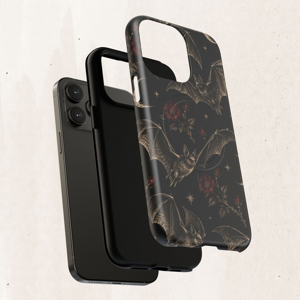Gothic Bat & Moon Tough Magnetic Phone Case