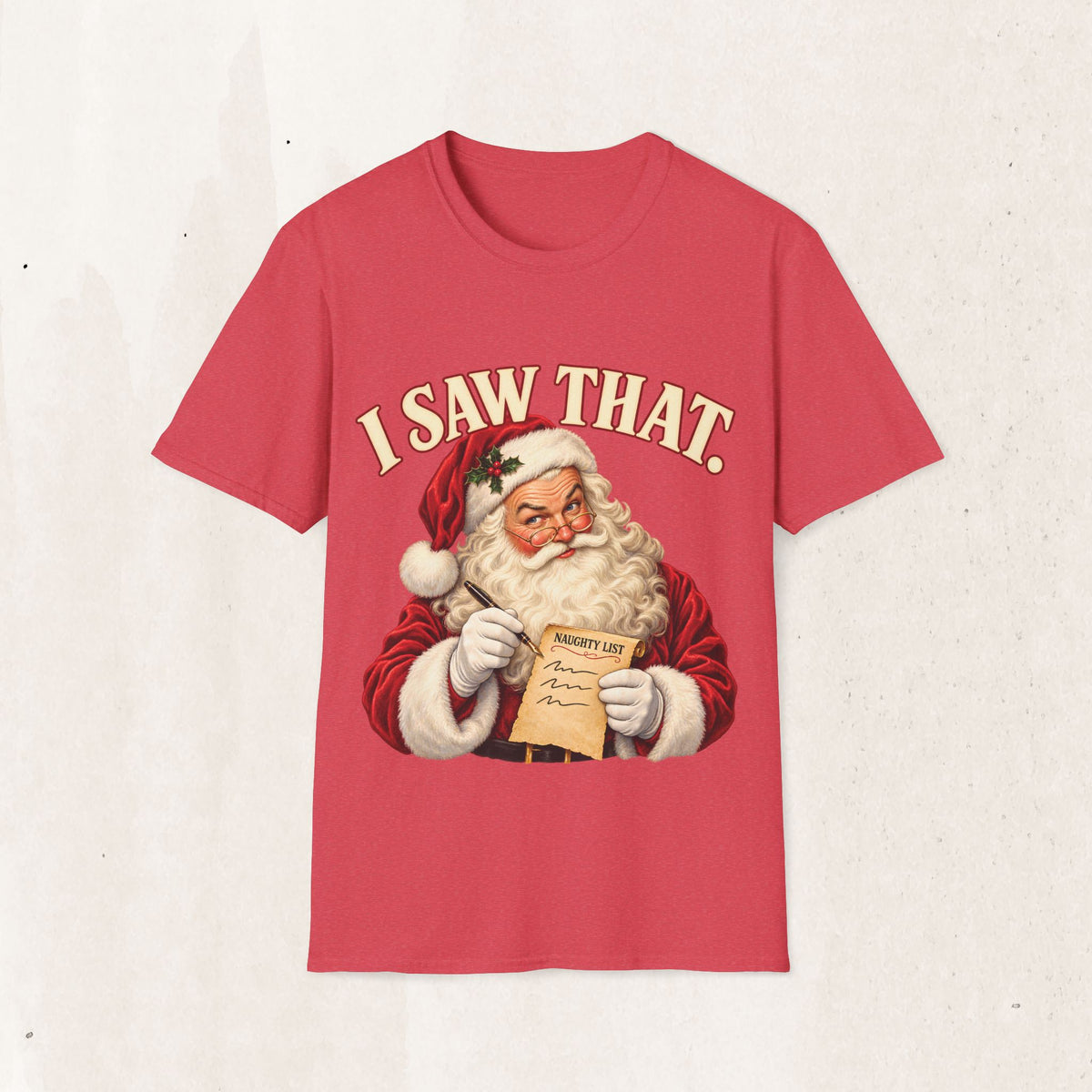 Santa Claus "I Saw That" Graphic Tee