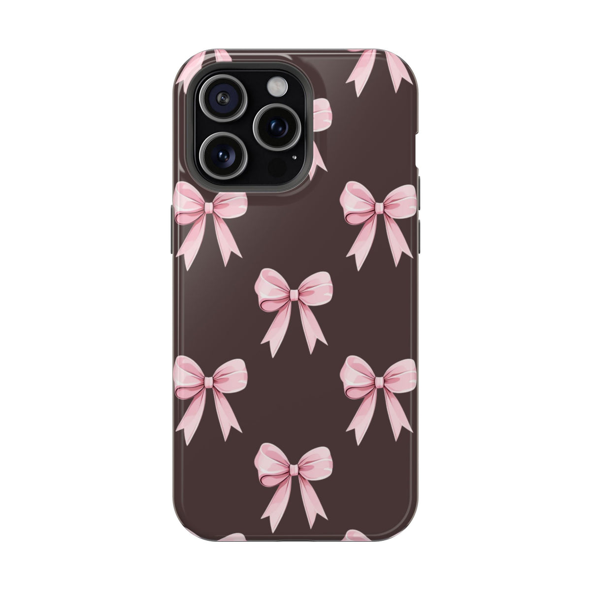 Pink Ribbon Bow Magnetic Phone Case, alternate view