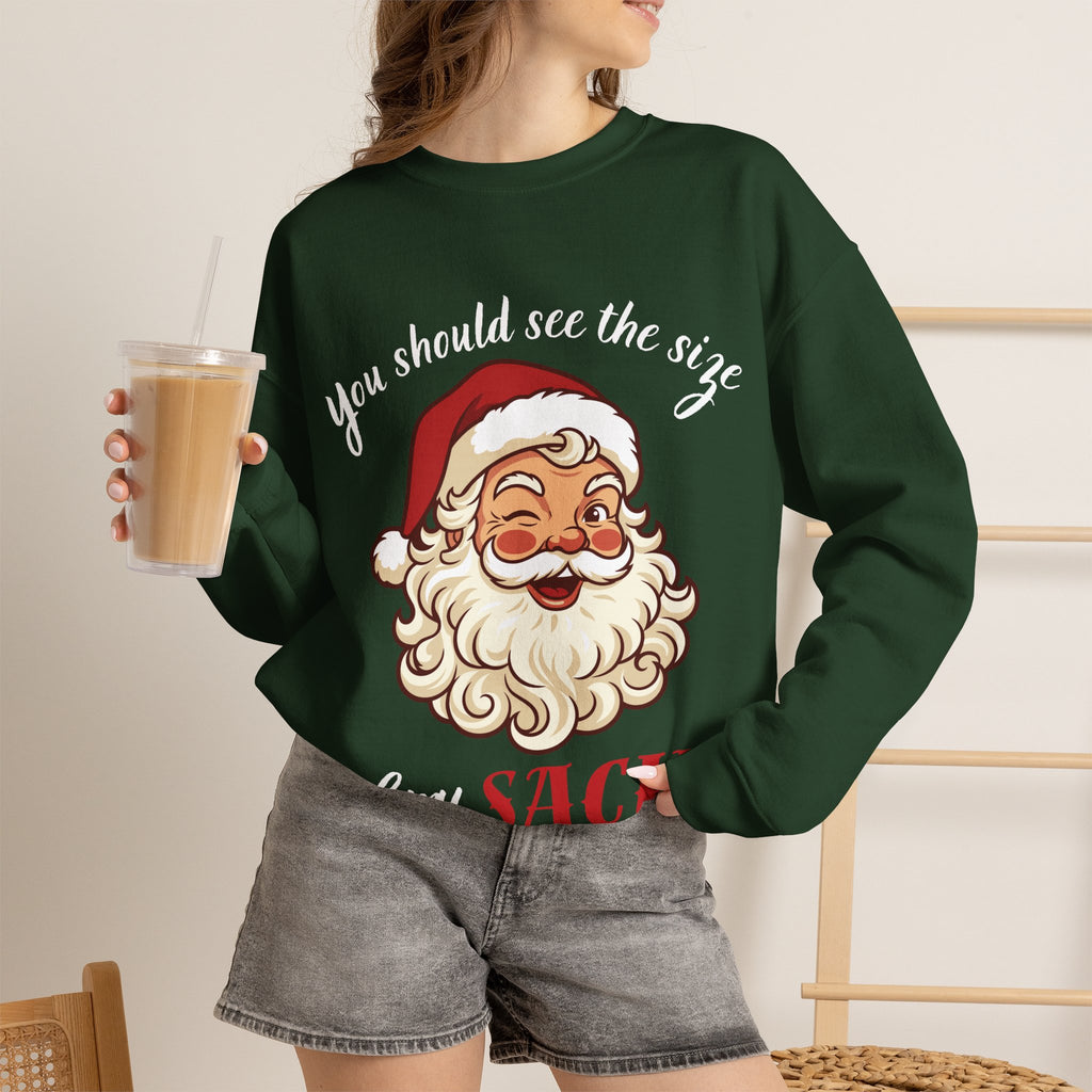 Santa Claus 'You Should See the Size of My Sack' Sweatshirt Printify