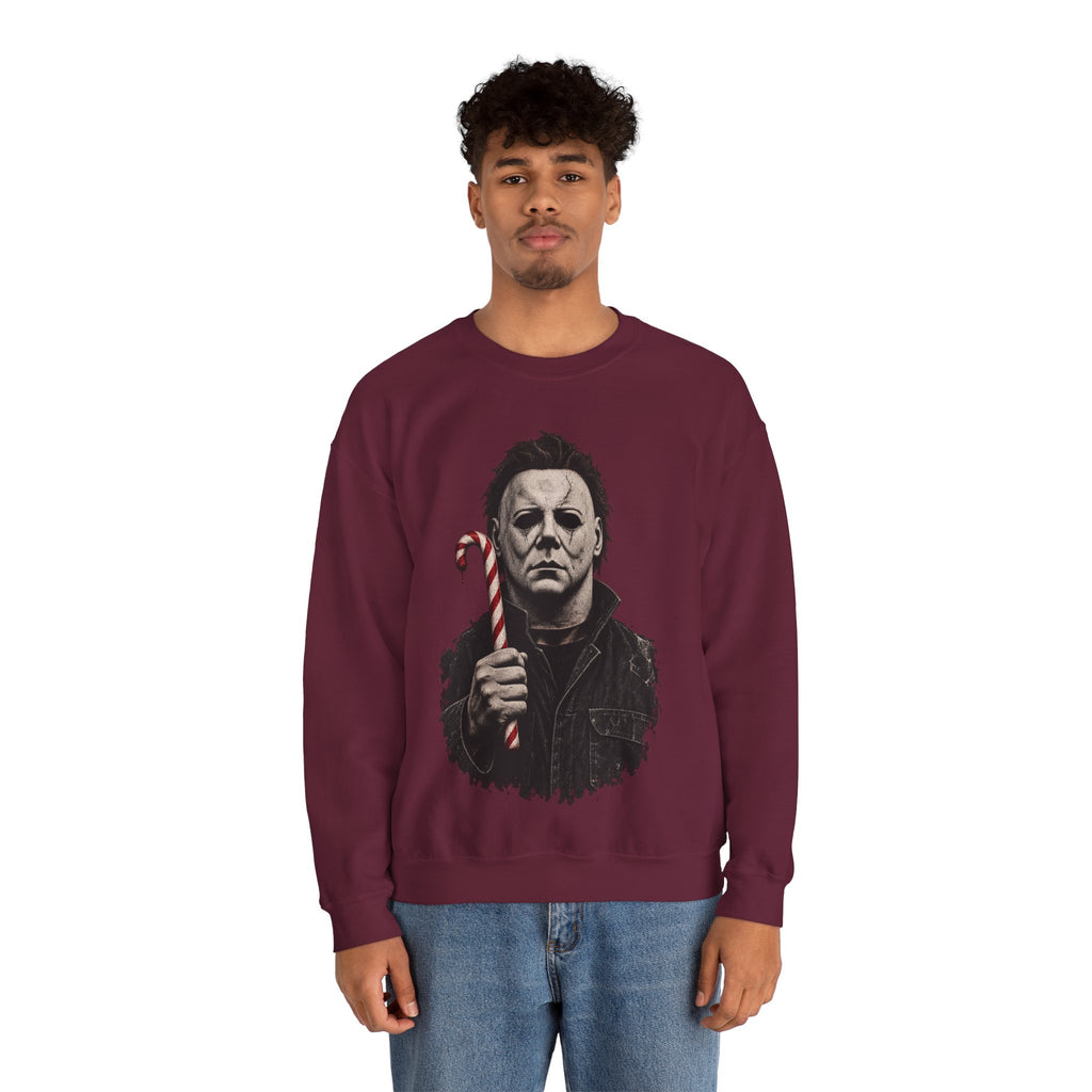 Michael Myers Candycane Crewneck Sweatshirt