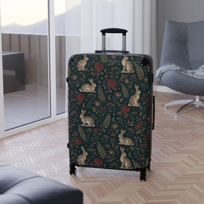 Vintage Rabbit & Rose Luggage