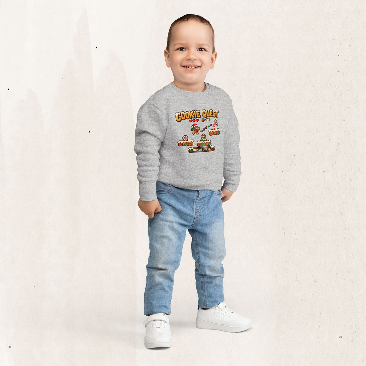 Christmas Cookie Quest Toddler Sweatshirt