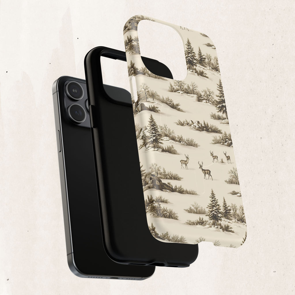 Deer & Pine Woodland Tough Magnetic Phone Case
