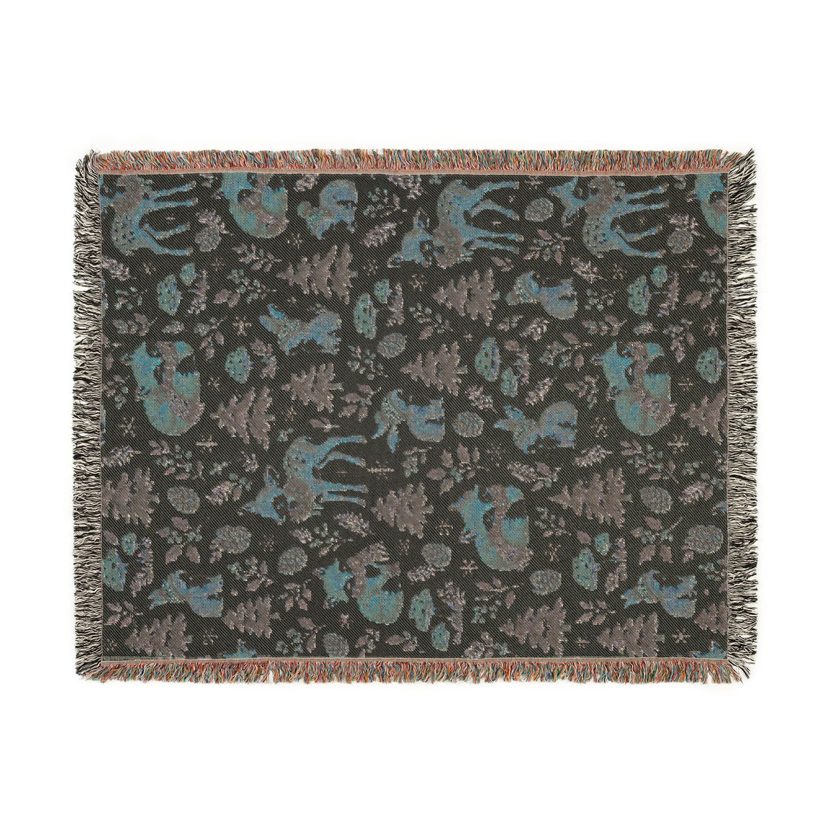 Woodland Winter Woven Blanket