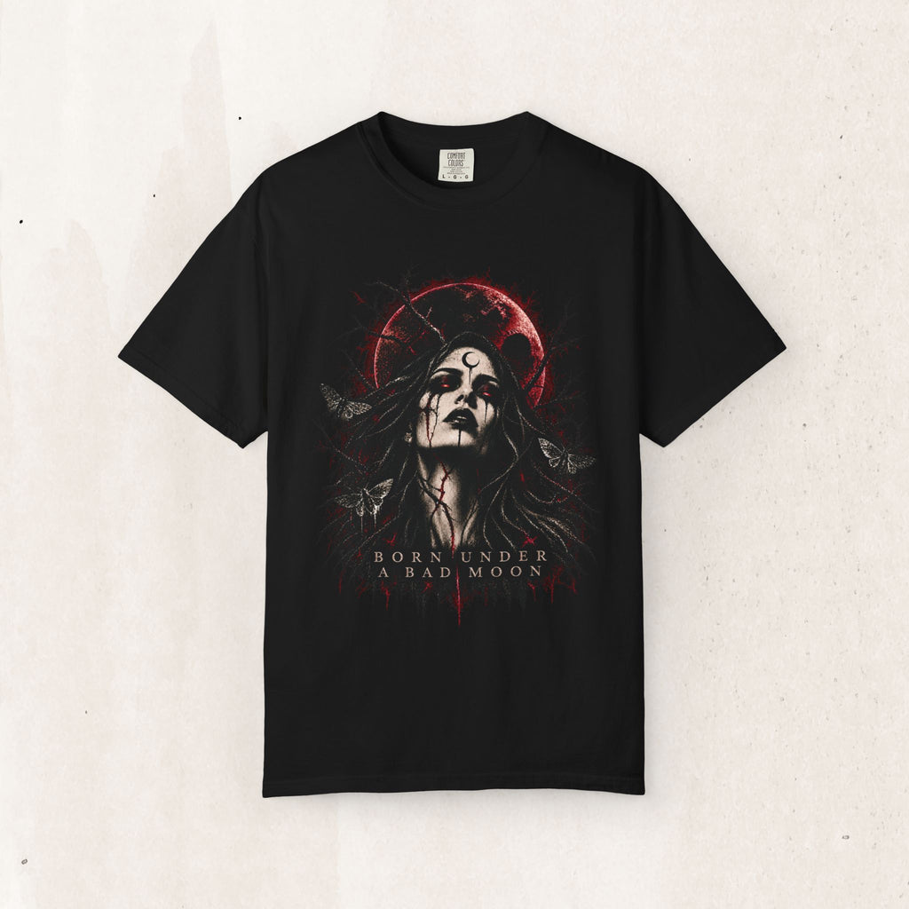 Dark Gothic "Born Under a Bad Moon" Tee