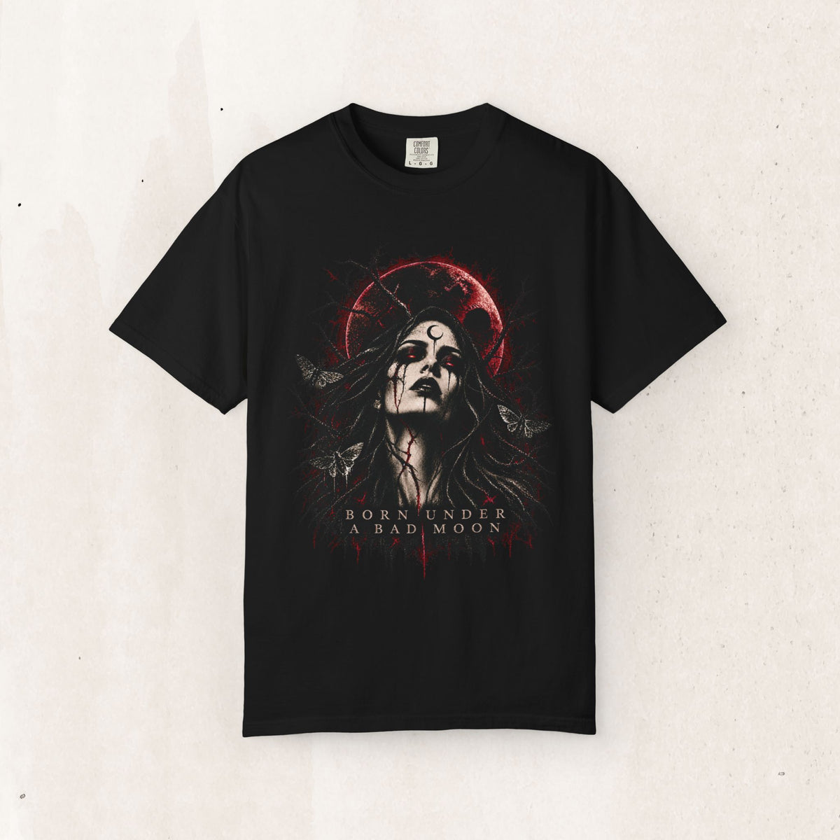 Dark Gothic "Born Under a Bad Moon" Tee