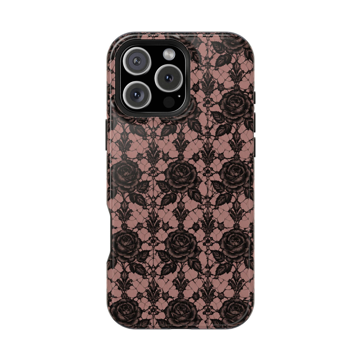 Vintage Black Rose Phone Case, alternate view