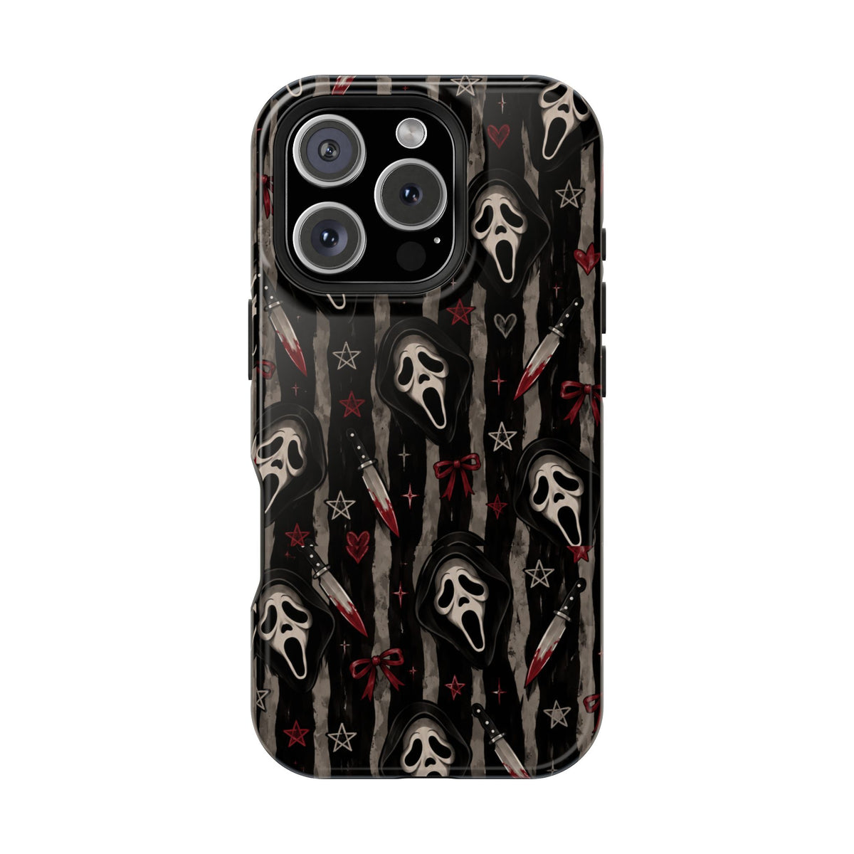 Ghostface Pattern iPhone Case, alternate view