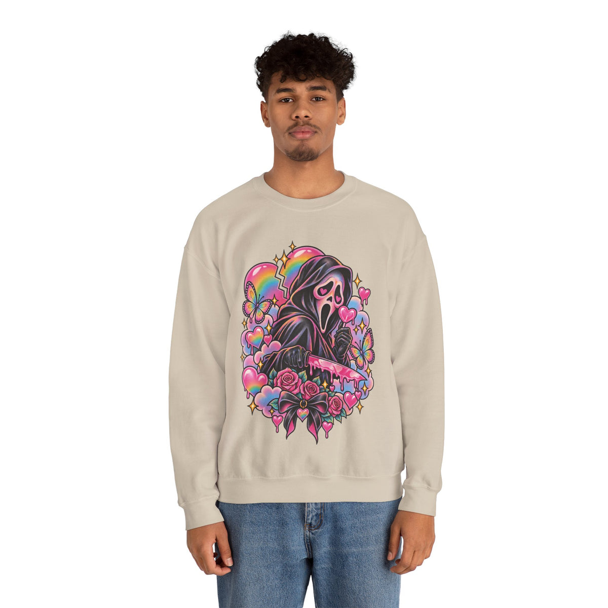 Ghostface Rainbow Crewneck Sweatshirt