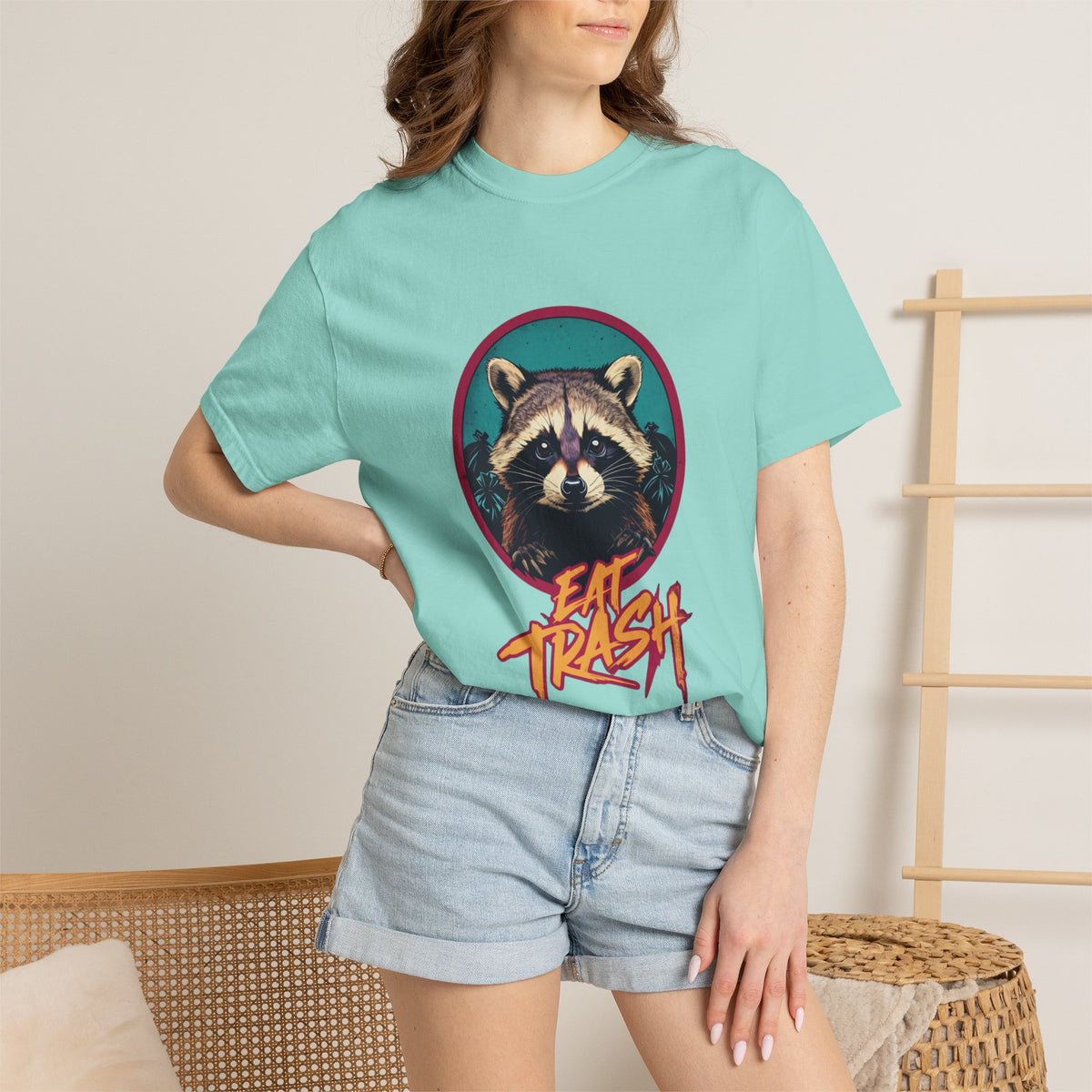 Raccoon 'Eat Trash' Graphic Tee