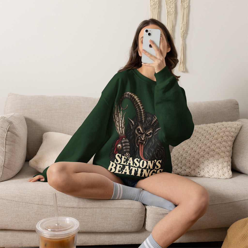 Krampus Christmas Crewneck Sweatshirt