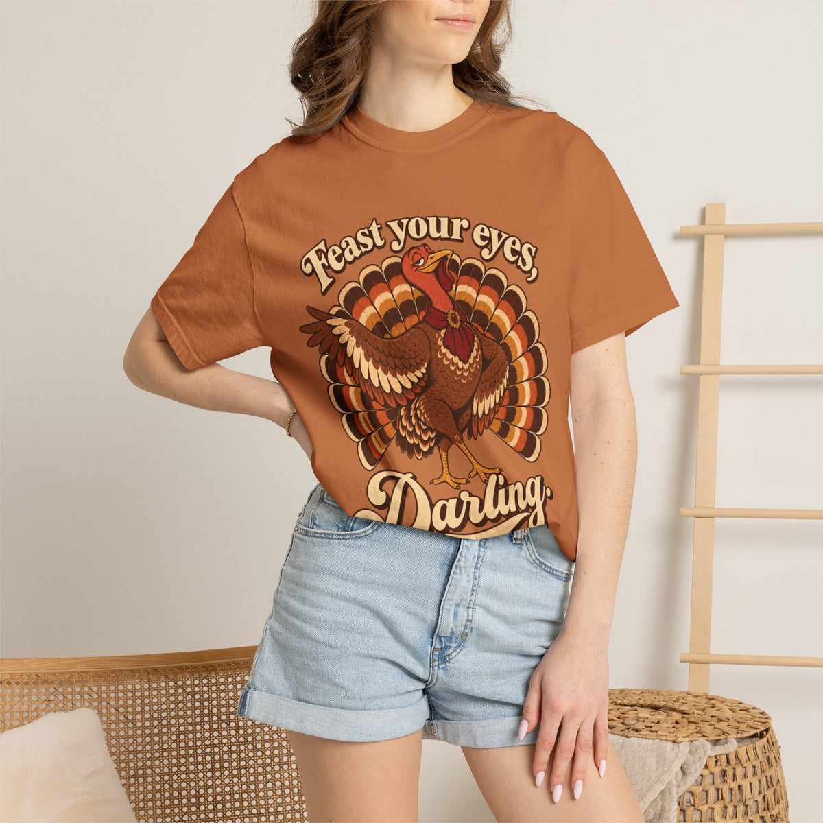 Thanksgiving 'Feast Your Eyes, Darling' Turkey Tee