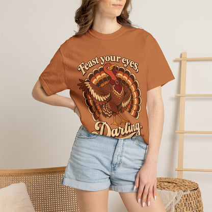 Thanksgiving 'Feast Your Eyes, Darling' Turkey Tee