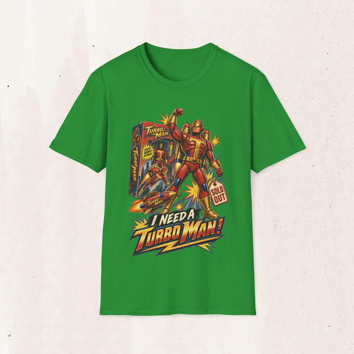 Turbo Man Graphic Tee - Jingle All The Way