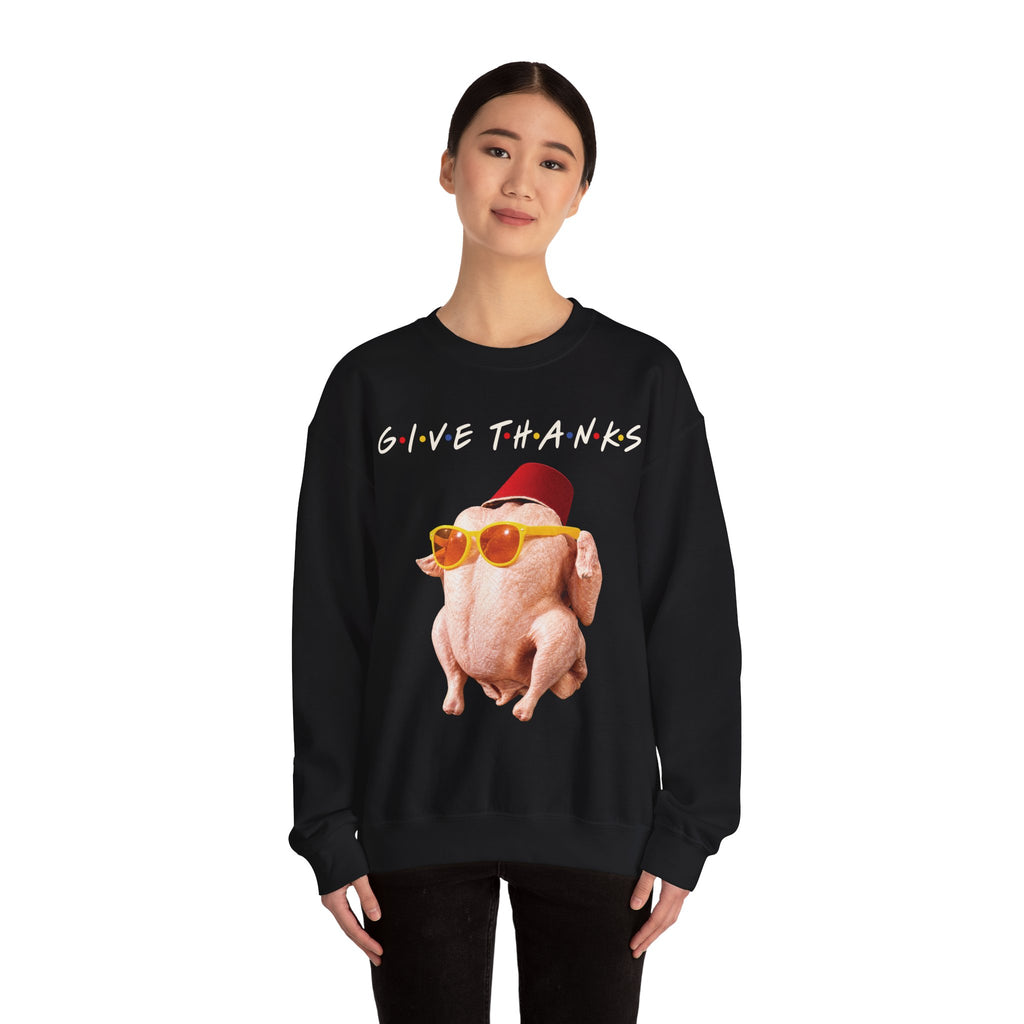 Thanksgiving FRIENDS Turkey Crewneck Sweatshirt Printify
