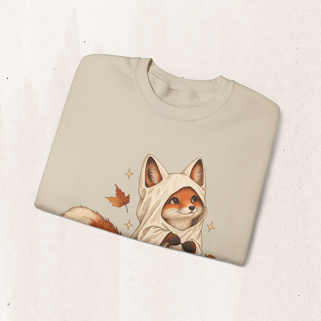 Autumn Lantern Fox Crewneck Sweatshirt