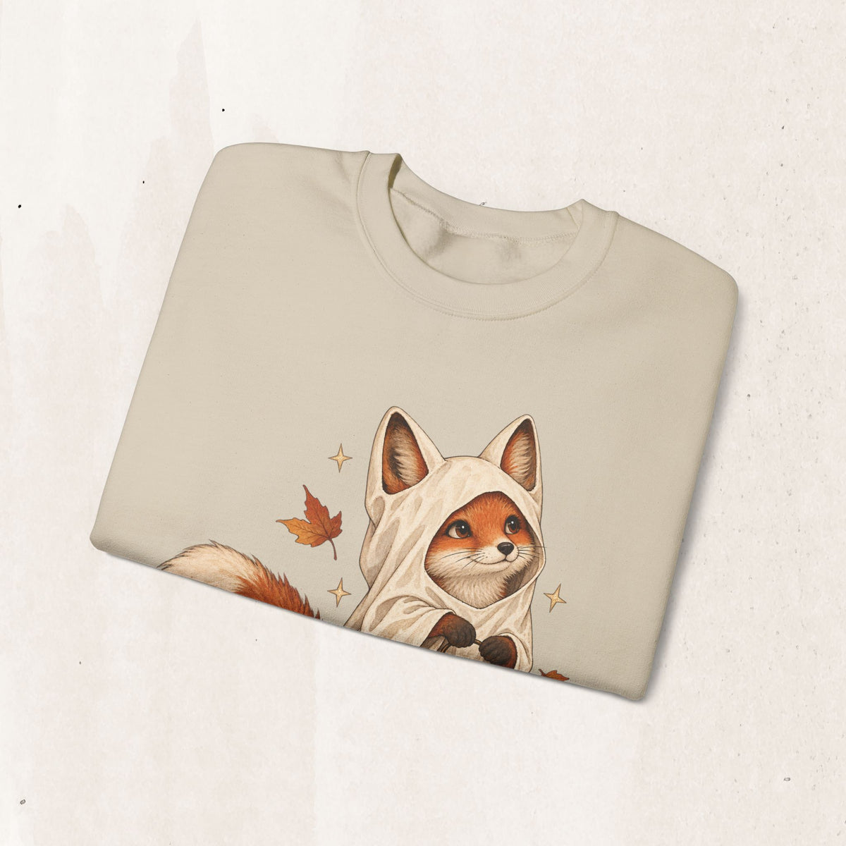 Autumn Lantern Fox Crewneck Sweatshirt