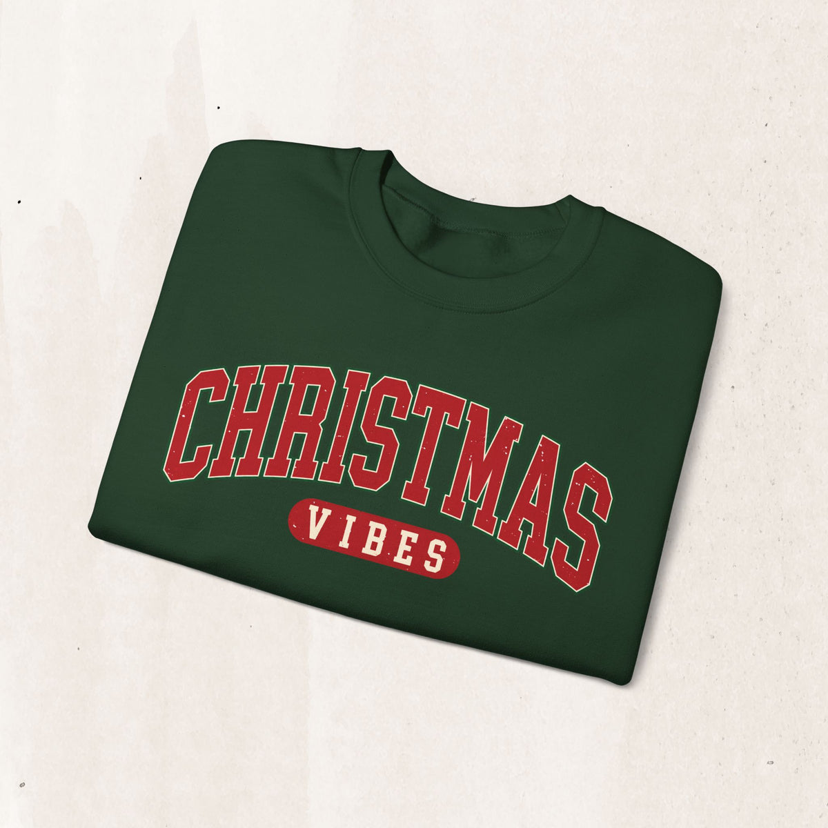 Christmas Vibes vintage collegiate sweatshirt