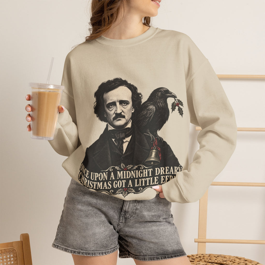 Edgar Allan Poe Christmas Crewneck Sweatshirt