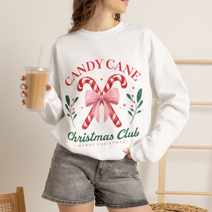 Candy Cane Christmas Club Crewneck Sweatshirt