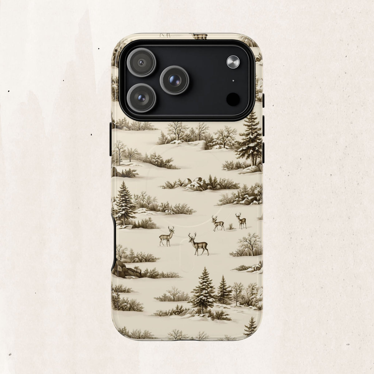 Deer & Pine Woodland Tough Magnetic Phone Case
