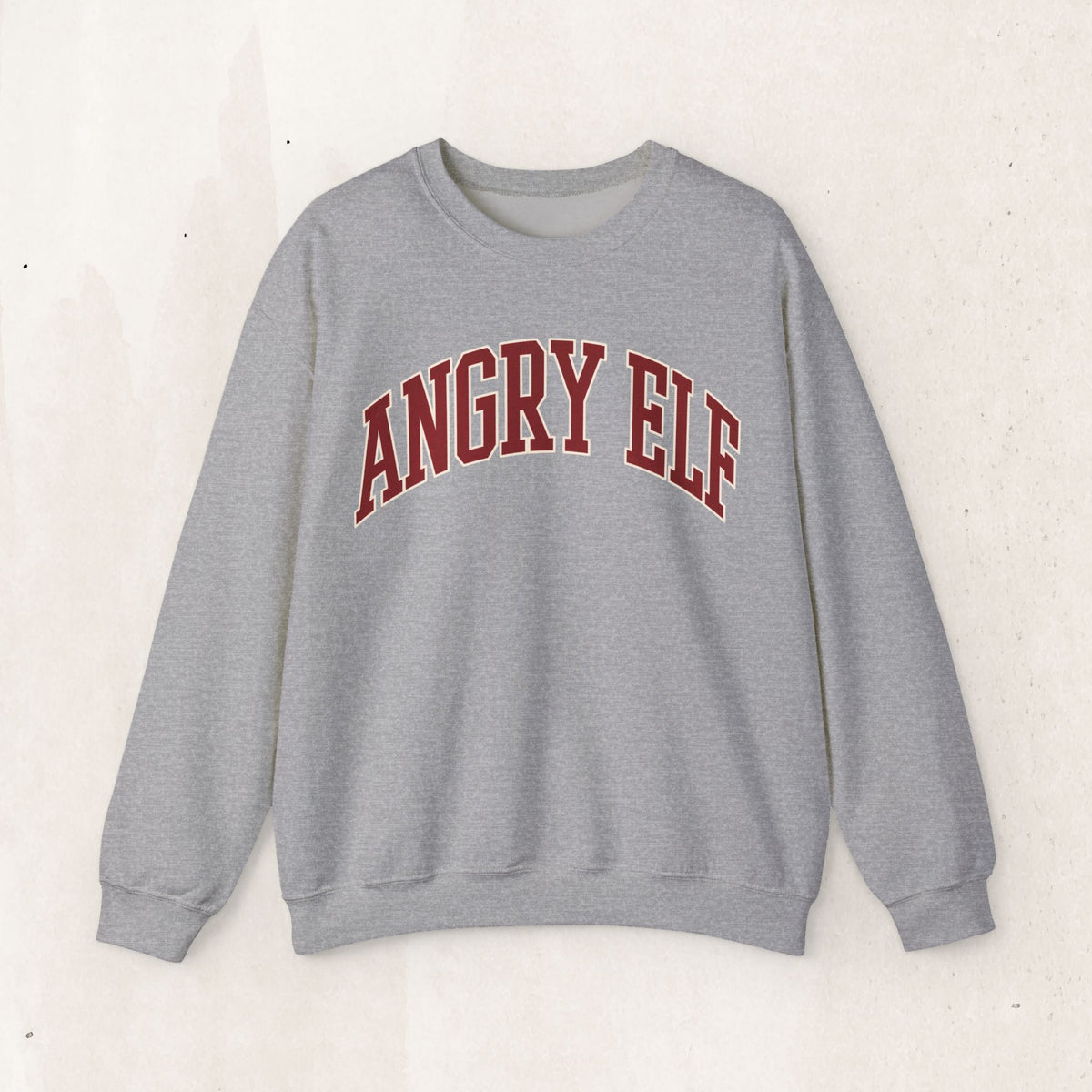 Angry Elf funny Christmas sweatshirt