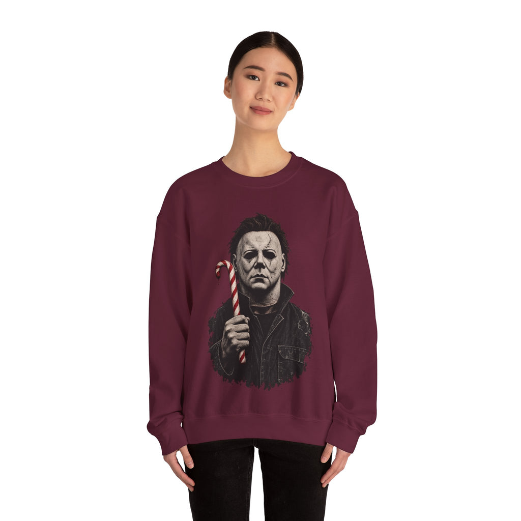 Michael Myers Candycane Crewneck Sweatshirt