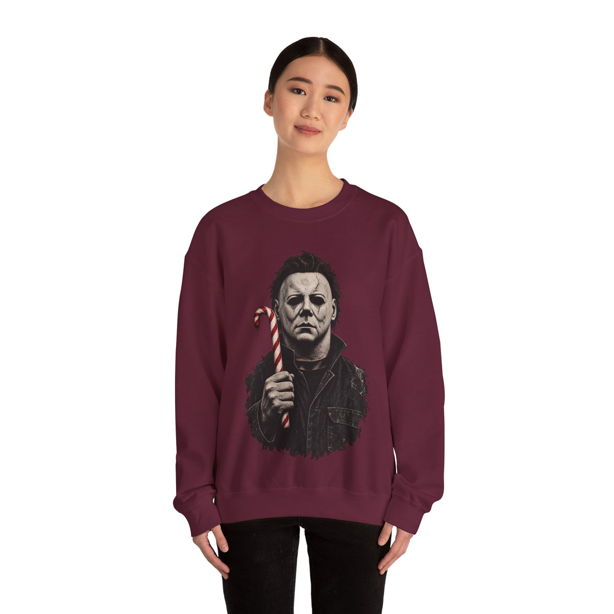 Michael Myers Candycane Crewneck Sweatshirt