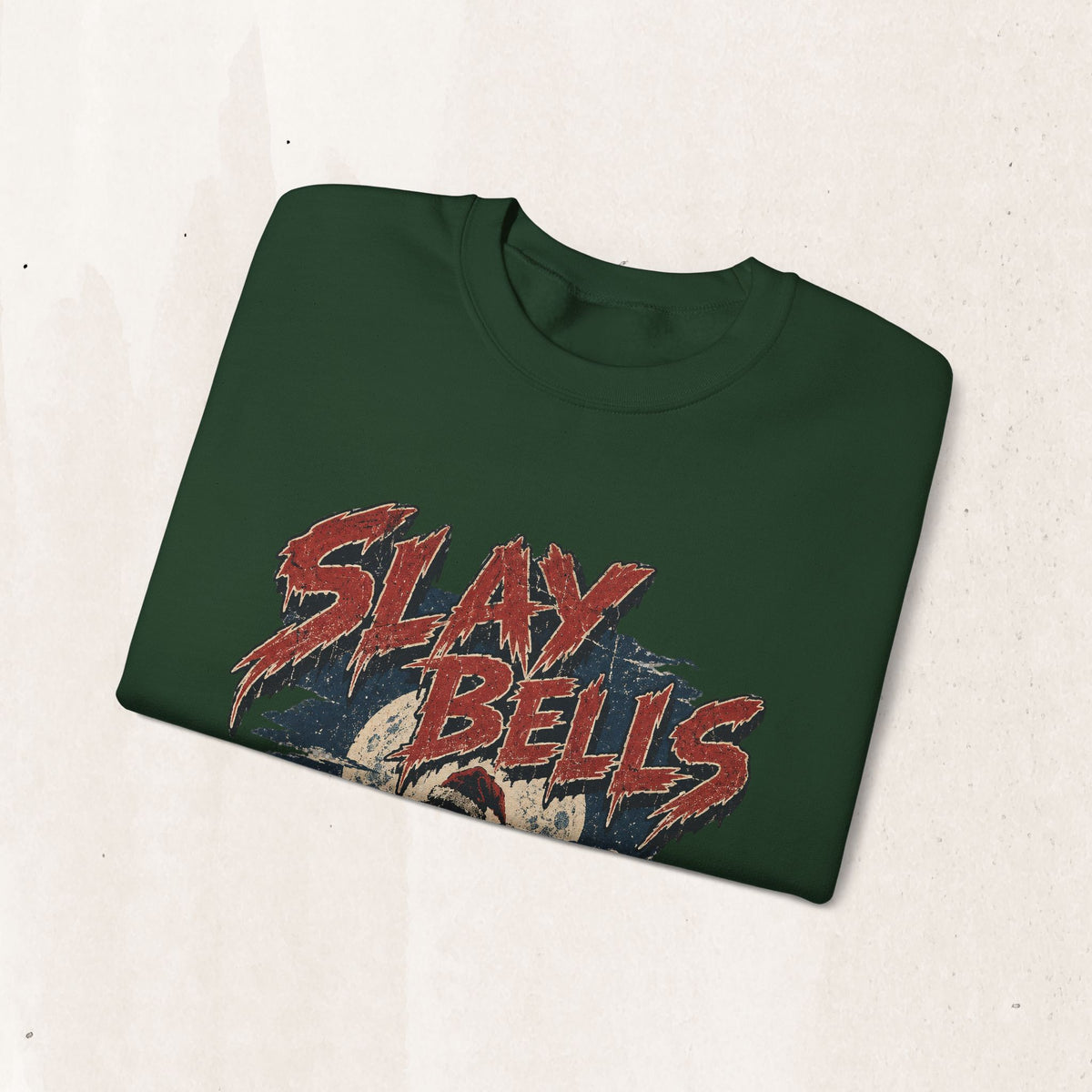 Slay Bells Christmas Sweatshirt, Horror Christmas Crewneck