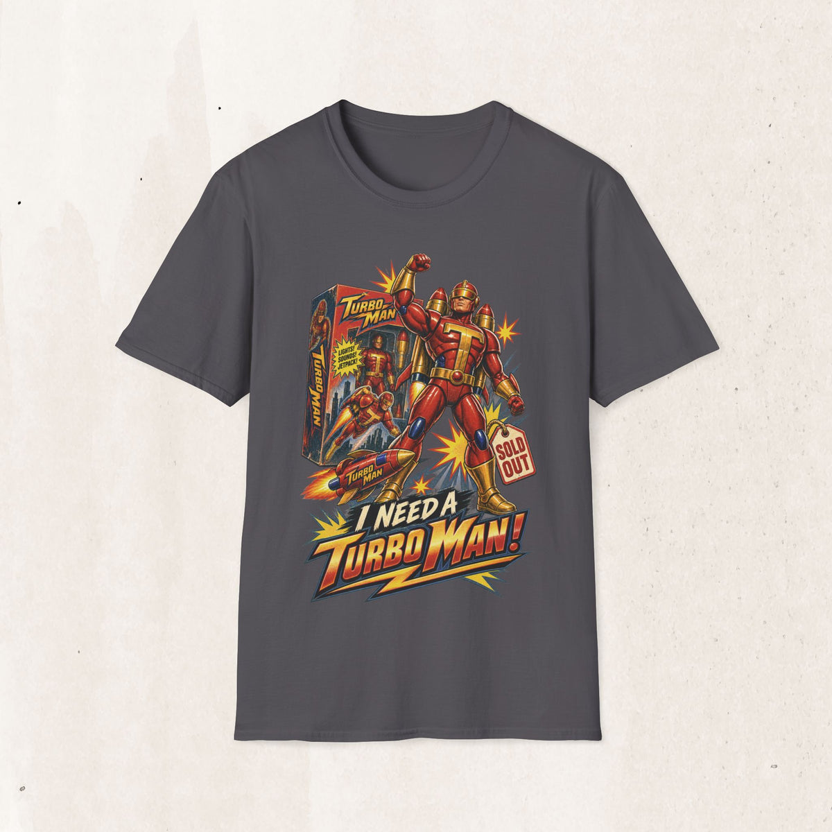 Turbo Man Graphic Tee - Jingle All The Way