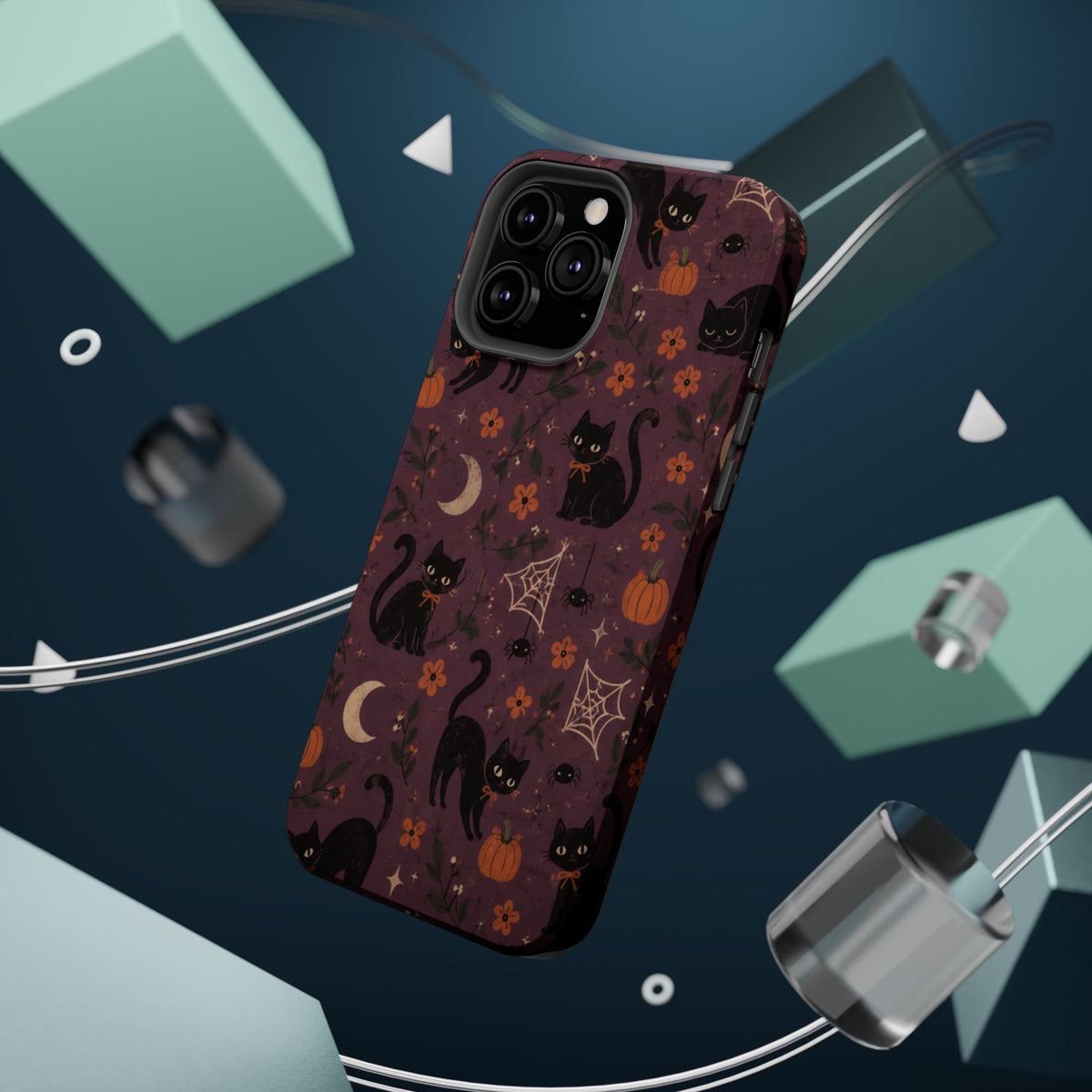 Halloween Black Cat MagSafe Phone Case, alternate view