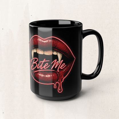 Bite Me Vampire Lips Mug