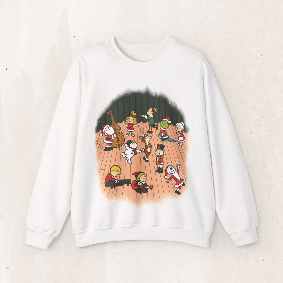 Peanuts Parody Christmas Characters sweatshirt