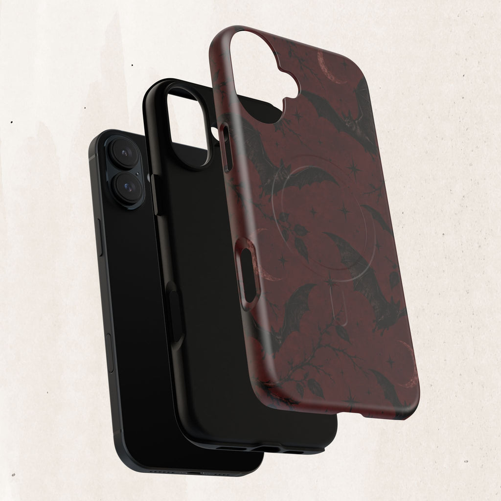 Gothic Bat Moon Magnetic Phone Case