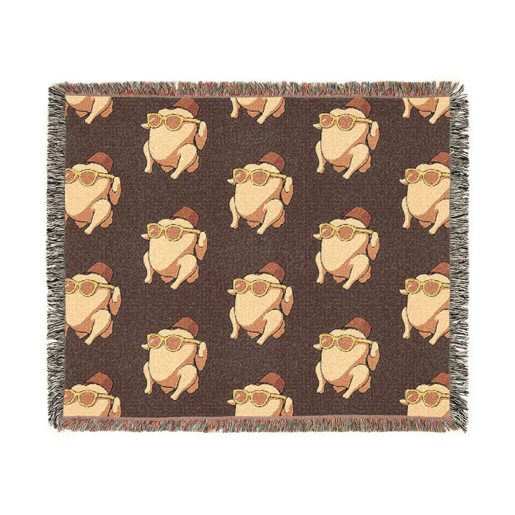 FRIENDS Turkey Pattern Woven Blanket Printify