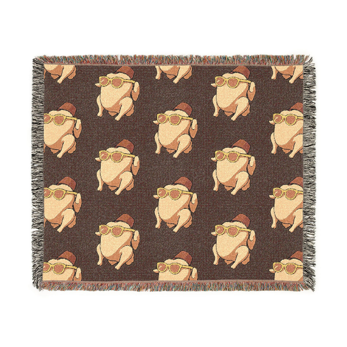 FRIENDS Turkey Pattern Woven Blanket Printify