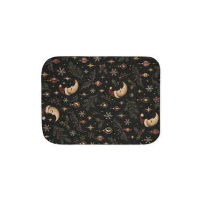 Celestial Christmas Night Sherpa Blanket