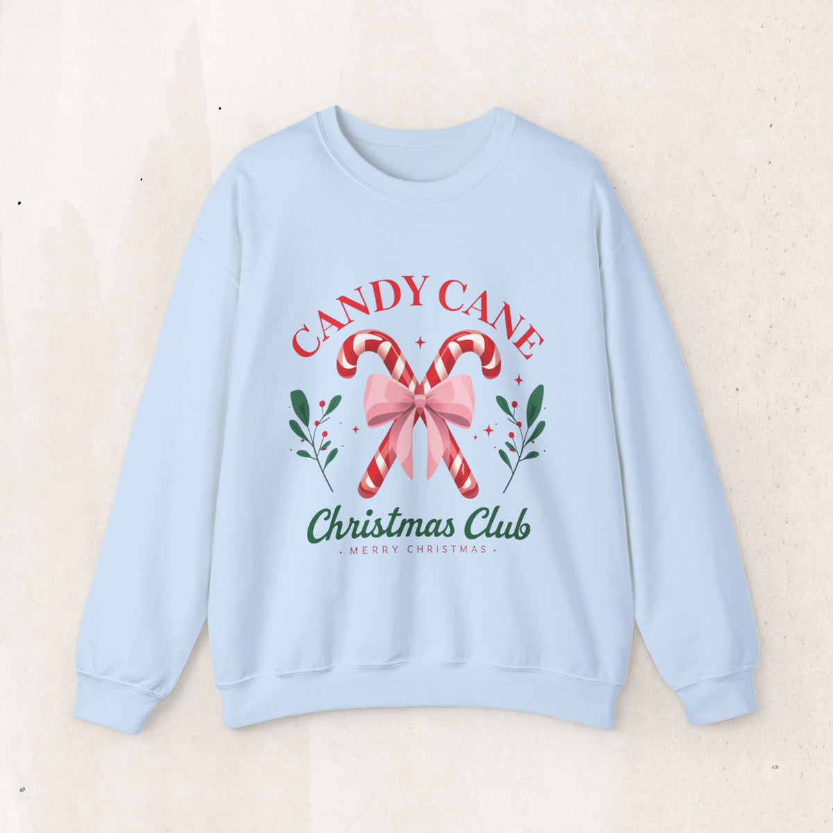Candy Cane Christmas Club Crewneck Sweatshirt