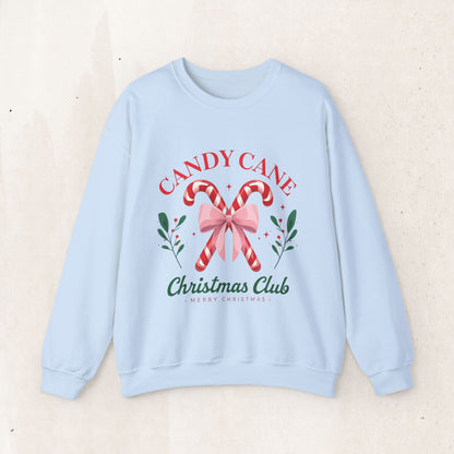 Candy Cane Christmas Club Crewneck Sweatshirt