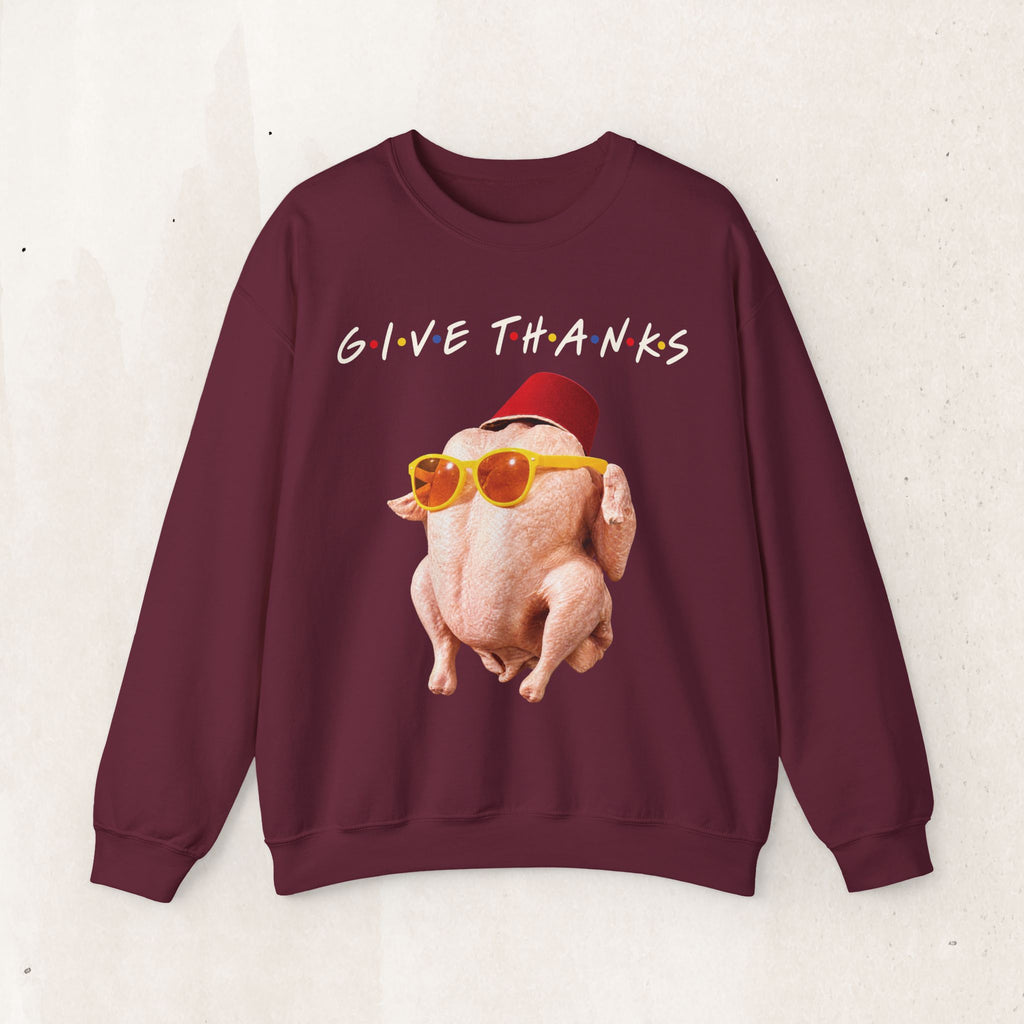 Thanksgiving FRIENDS Turkey Crewneck Sweatshirt Printify