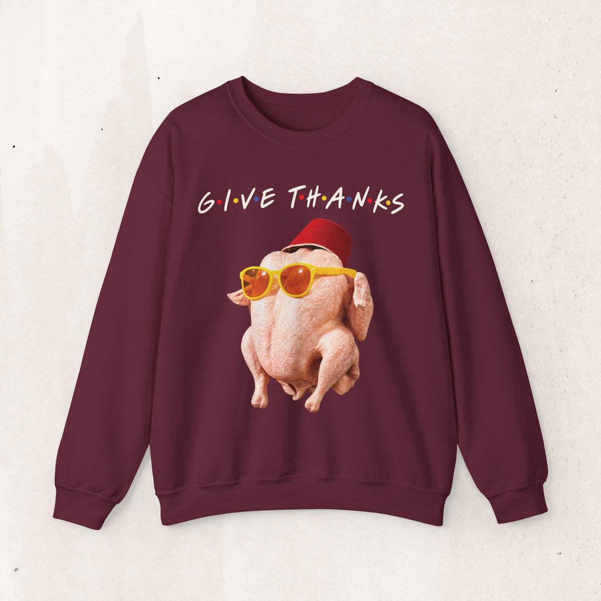 Thanksgiving FRIENDS Turkey Crewneck Sweatshirt Printify