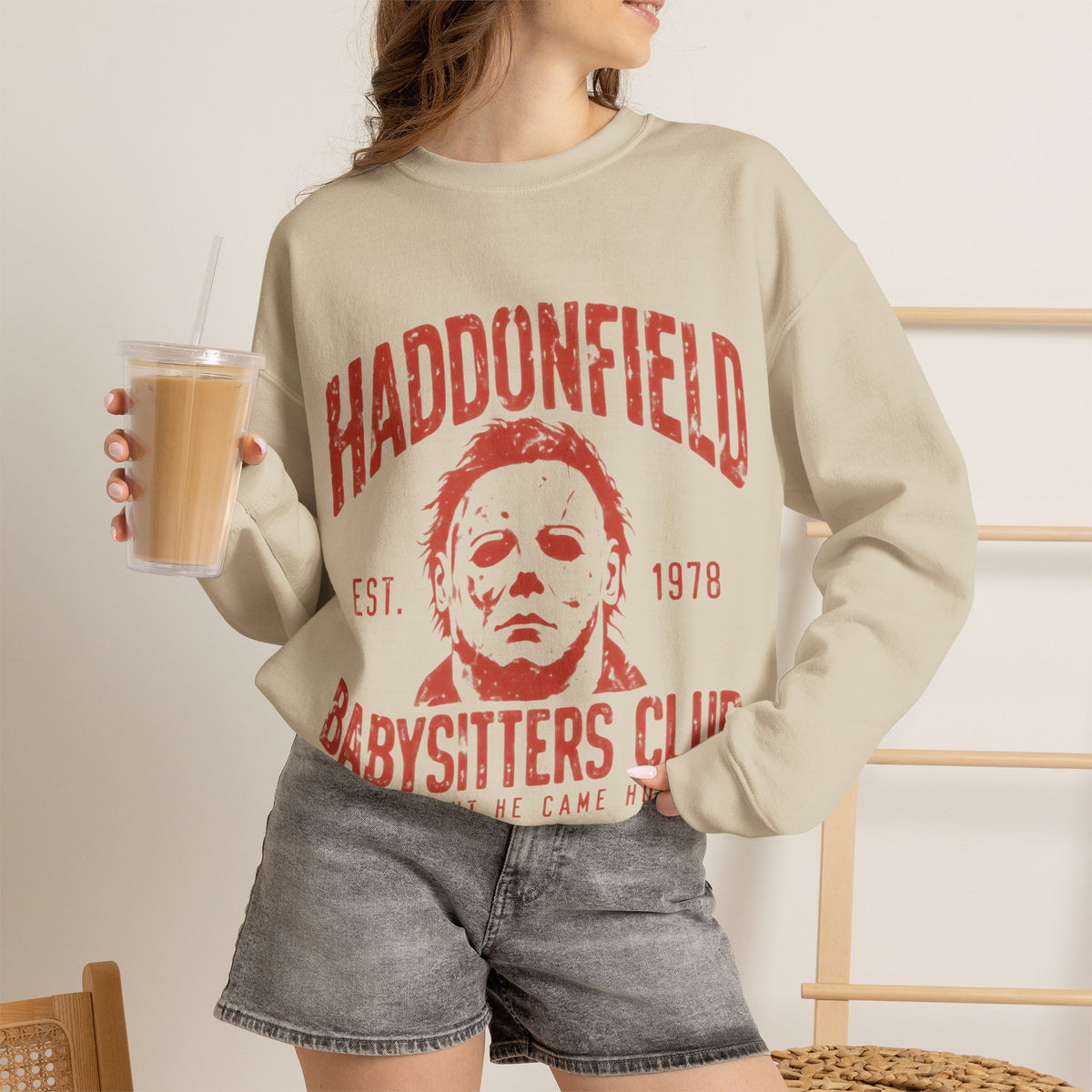 Haddonfield Babysitters Club CrewneckSweatshirt
