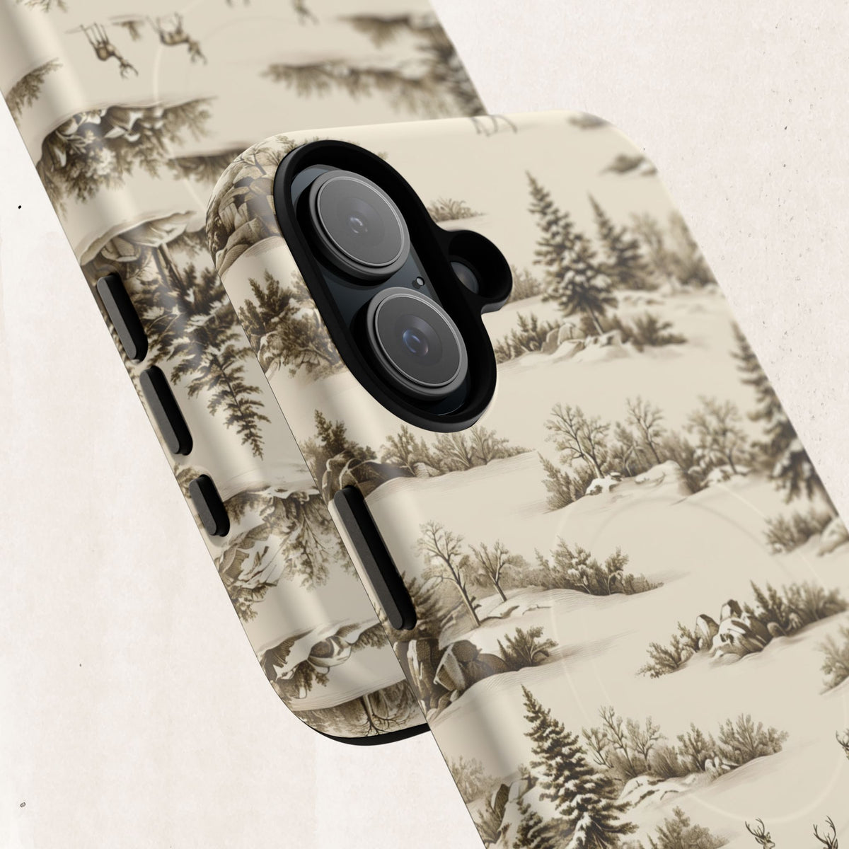 Deer & Pine Woodland Tough Magnetic Phone Case