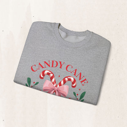 Candy Cane Christmas Club Crewneck Sweatshirt