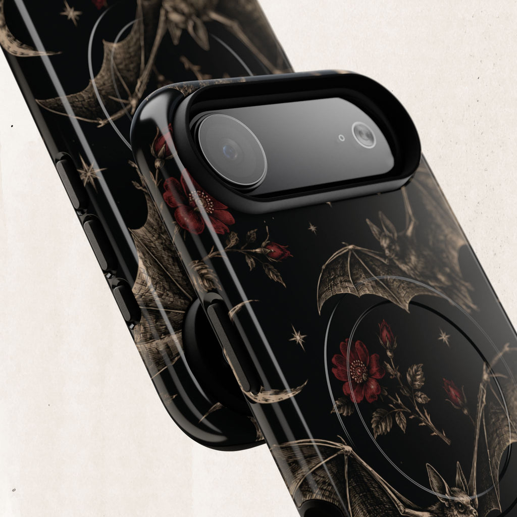 Gothic Bat & Moon Tough Magnetic Phone Case