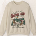 Chip&Dale Christmas Trees Holiday Crewneck Sweatshirt – Sand